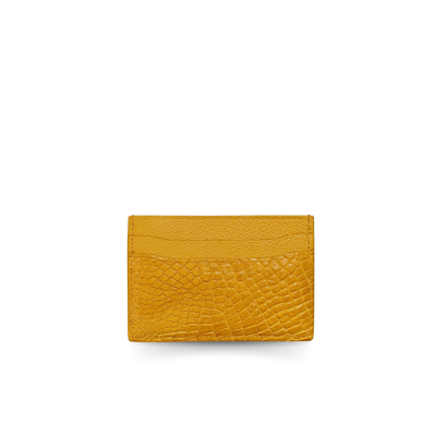 CROCODILE LEATHER CARD HOLDER : CACNC030R