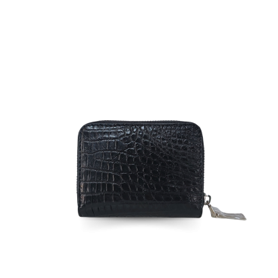 CROCODILE LEATHER CARD & COIN MINI WALLET : CACNC031PW
