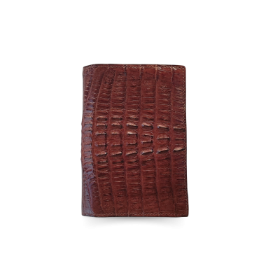 CROCODILE TAIL LEATHER PASSPORT COVER : CACPW001TMX