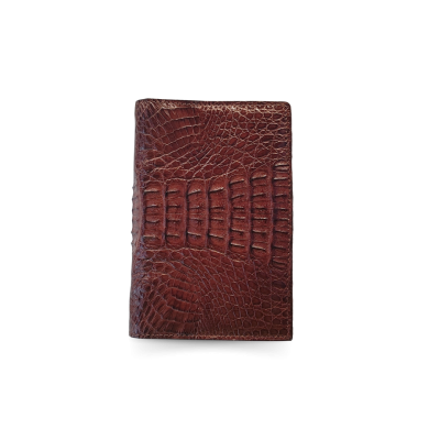 CROCODILE TAIL LEATHER PASSPORT COVER : CACPW001TMX