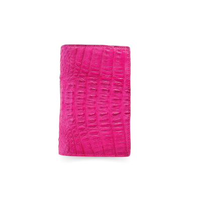 CROCODILE TAIL LEATHER PASSPORT COVER : CACPW001TMX