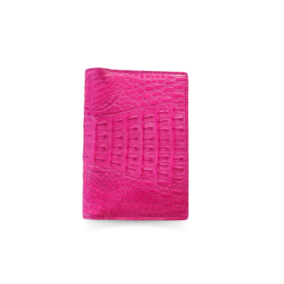 CROCODILE TAIL LEATHER PASSPORT COVER : CACPW001TMX