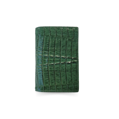 CROCODILE TAIL LEATHER PASSPORT COVER : CACPW001TMX