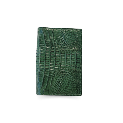 CROCODILE TAIL LEATHER PASSPORT COVER : CACPW001TMX