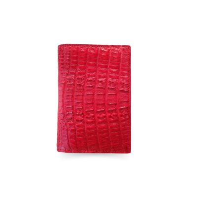 CROCODILE TAIL LEATHER PASSPORT COVER : CACPW001TMX