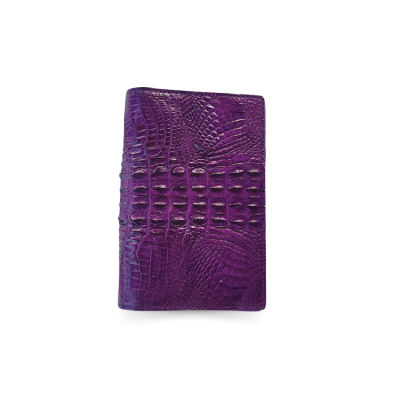 CROCODILE TAIL LEATHER PASSPORT COVER : CACPW001TMX