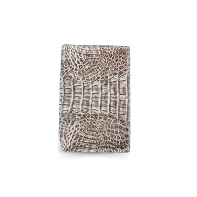 CROCODILE TAIL LEATHER PASSPORT COVER : CACPW001TMX