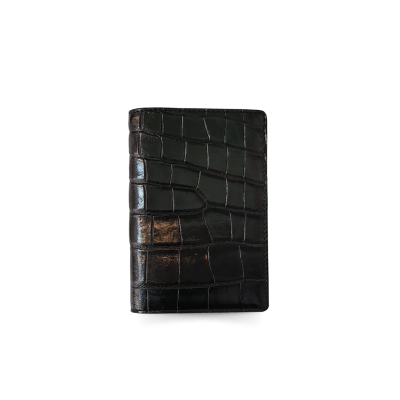 CACPW-003S-PW | GENUINE CROCODILE BELLY LEATHER PASSPORT COVER