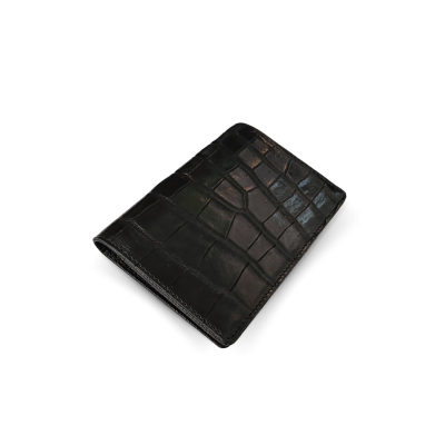 CACPW-003S-PW | GENUINE CROCODILE BELLY LEATHER PASSPORT COVER