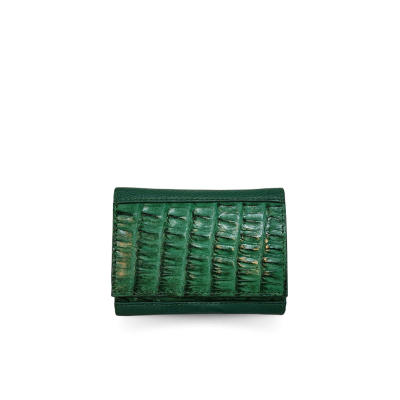 CACWK-001R : CROCODILE LEATHER TRI-FOLD KEY WALLET
