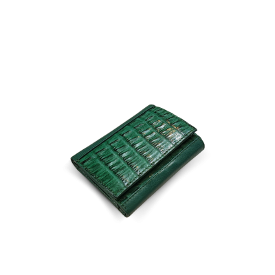 CACWK-001R : CROCODILE LEATHER TRI-FOLD KEY WALLET