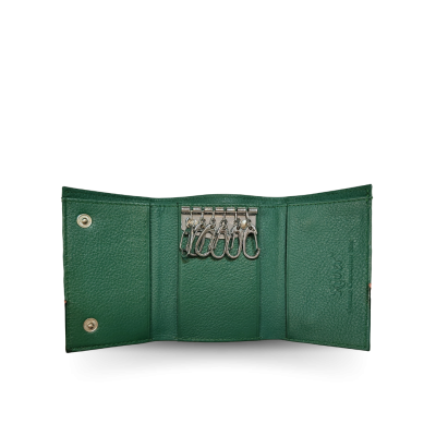 CACWK-001R : CROCODILE LEATHER TRI-FOLD KEY WALLET
