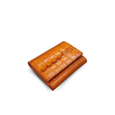 CACWK-001R : CROCODILE LEATHER TRI-FOLD KEY WALLET