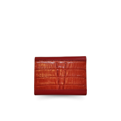 CACWK-001R : CROCODILE LEATHER TRI-FOLD KEY WALLET