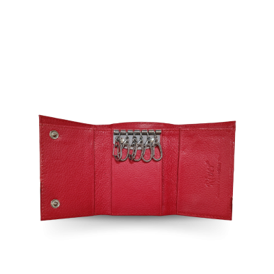 CACWK-001R : CROCODILE LEATHER TRI-FOLD KEY WALLET
