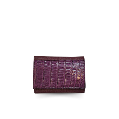 CACWK-001R : CROCODILE LEATHER TRI-FOLD KEY WALLET