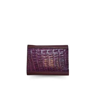CACWK-001R : CROCODILE LEATHER TRI-FOLD KEY WALLET
