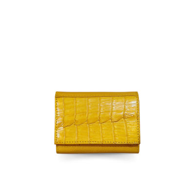CACWK-001R : CROCODILE LEATHER TRI-FOLD KEY WALLET