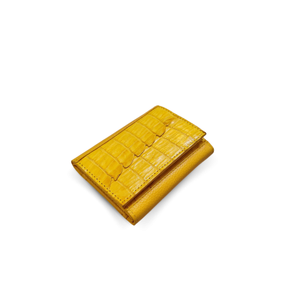 CACWK-001R : CROCODILE LEATHER TRI-FOLD KEY WALLET