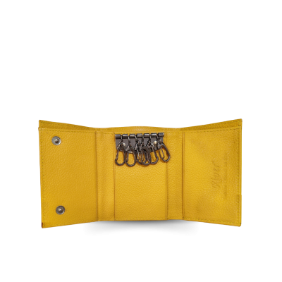 CACWK-001R : CROCODILE LEATHER TRI-FOLD KEY WALLET