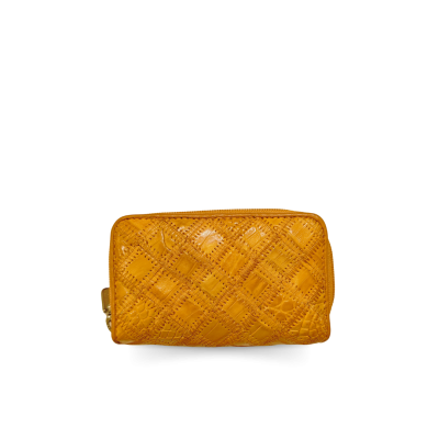 CACWK005PWR : CROCODILE LEATHER DOUBLE ZIPPED KEY WALLET