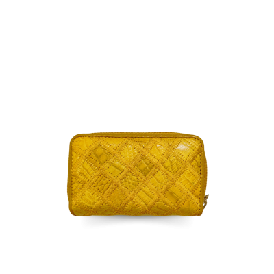 CACWK005PWR : CROCODILE LEATHER DOUBLE ZIPPED KEY WALLET