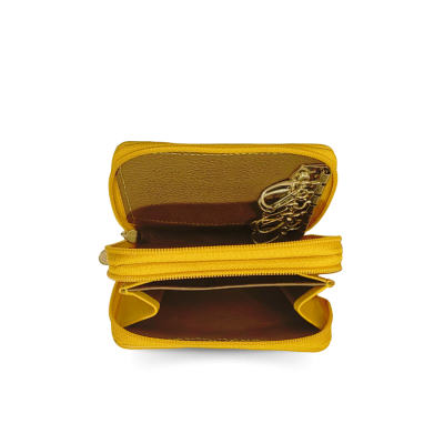CACWK005PWR : CROCODILE LEATHER DOUBLE ZIPPED KEY WALLET