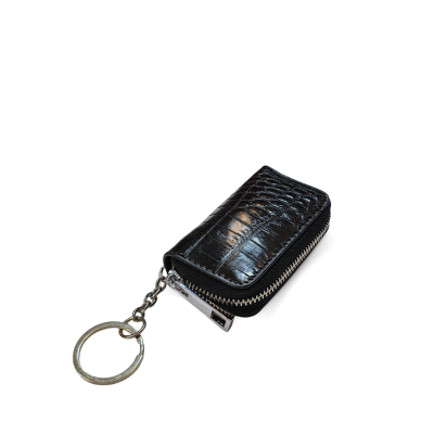 CACWK033SAY : CROCODILE BELLY LEATHER KEY POUCH KEY HOLDER