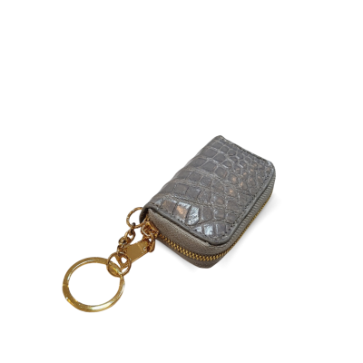 CACWK033SAY : CROCODILE BELLY LEATHER KEY POUCH KEY HOLDER