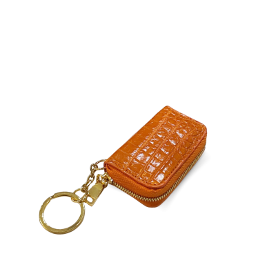 CACWK033SAY : CROCODILE BELLY LEATHER KEY POUCH KEY HOLDER