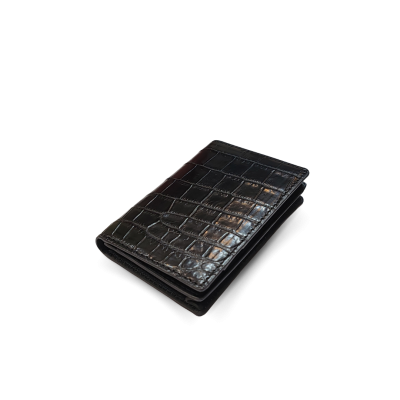 CANC008R : CROCODILE LEATHER CARD WALLET