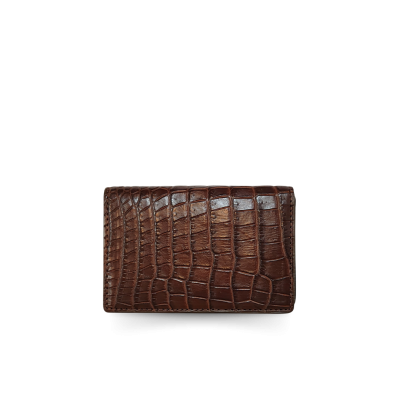 CANC008R : CROCODILE LEATHER CARD WALLET
