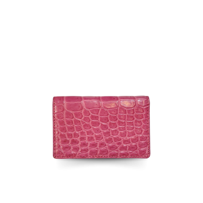 CANC008R : CROCODILE LEATHER CARD WALLET