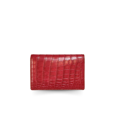 CANC008R : CROCODILE LEATHER CARD WALLET