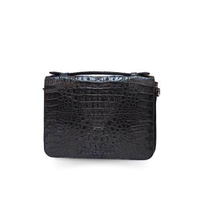 CROCODILE HORNBACK LEATHER CLUTCH CROSS-BODY BAG : CLB0001HKR