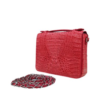 CROCODILE HORNBACK LEATHER CLUTCH CROSS-BODY BAG : CLB0001HKR