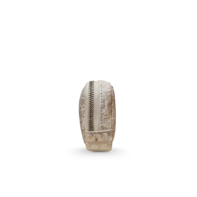 CLB-0002S-Y | กระเป๋าใส่เครื่องสำอางหนังจระเข้แท้ขนาดมินิ