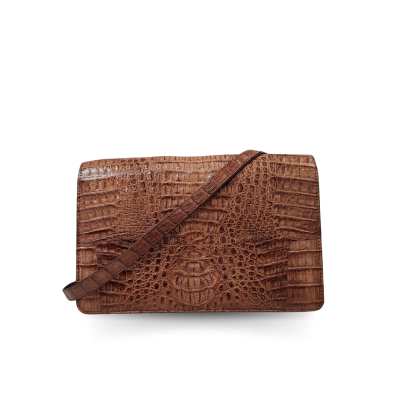 CROCODILE HORNBACK LEATHER CROSS-BODY BAG : CLB0004HKR