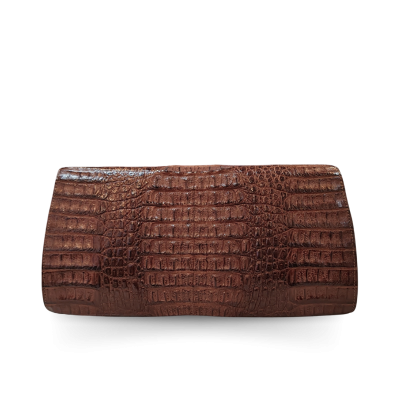 CROCODILE HORNBACK LEATHER CLUTCH : CLB0005HKR