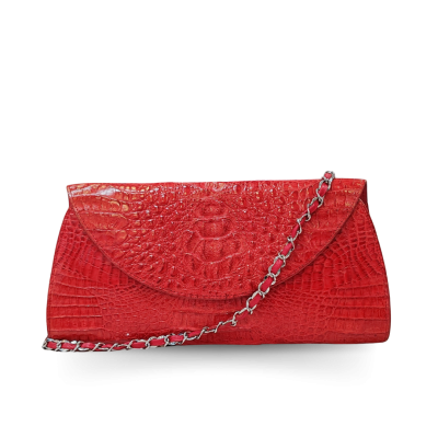 CROCODILE HORNBACK LEATHER CLUTCH : CLB0005HKR