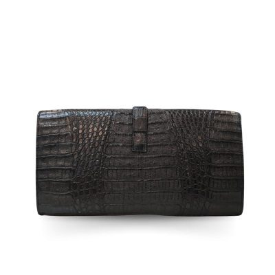CROCODILE HORNBACK LEATHER CLUTCH CROSS-BODY BAG : CLB0022HKR