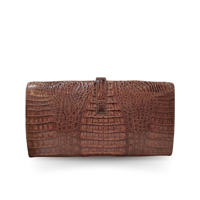 CROCODILE HORNBACK LEATHER CLUTCH CROSS-BODY BAG : CLB0022HKR