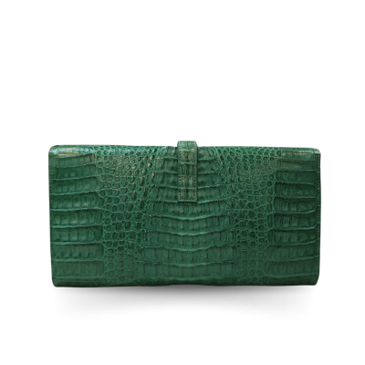 CROCODILE HORNBACK LEATHER CLUTCH CROSS-BODY BAG : CLB0022HKR