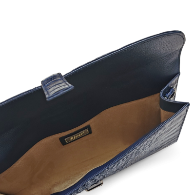 CROCODILE HORNBACK LEATHER CLUTCH CROSS-BODY BAG : CLB0022HKR