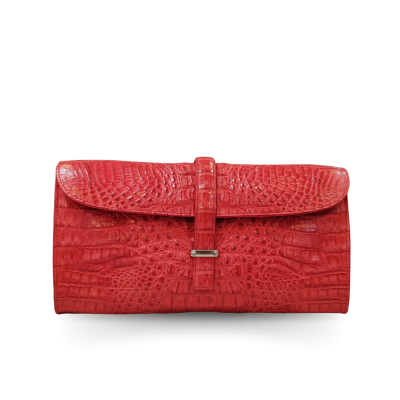 CROCODILE HORNBACK LEATHER CLUTCH CROSS-BODY BAG : CLB0022HKR