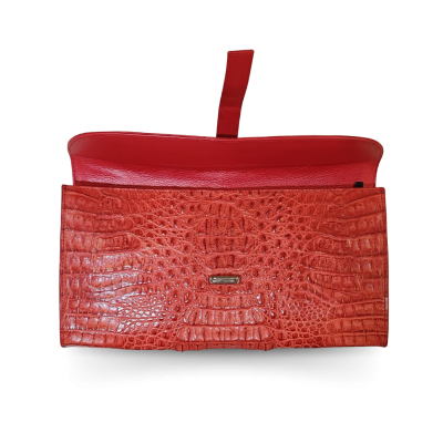 CROCODILE HORNBACK LEATHER CLUTCH CROSS-BODY BAG : CLB0022HKR