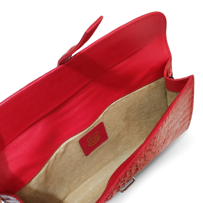 CROCODILE HORNBACK LEATHER CLUTCH CROSS-BODY BAG : CLB0022HKR