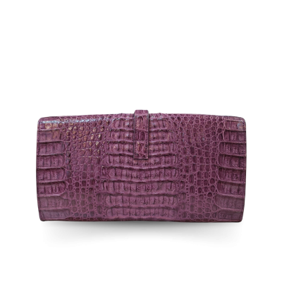 CROCODILE HORNBACK LEATHER CLUTCH CROSS-BODY BAG : CLB0022HKR