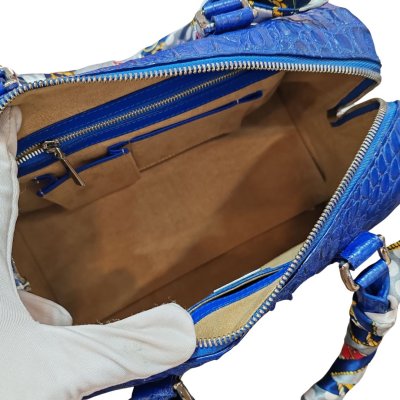 CROCODILE HORNBACK LEATHER HANDBAG : CLB0036HKLR