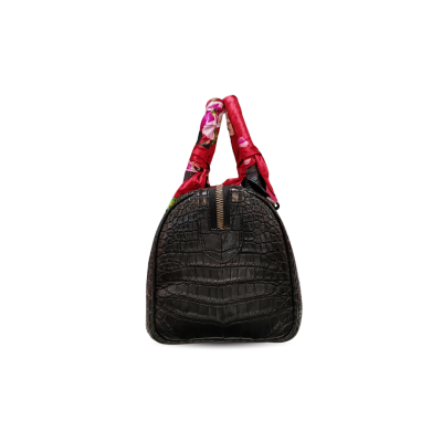 CROCODILE BELLY LEATHER HANDBAG : CLB0036SLT